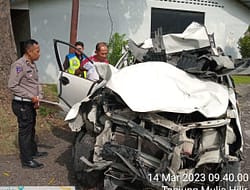 Mobil Bawa Rombongan Camat Sunggal Kecelakaan, 5 Orang Terluka