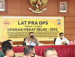 Polresta Barelang Menggelar Lat Pra Ops Dalam Rangka Operasi Pekat Seligi Tahun 2022