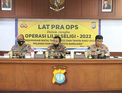 Jelang Pengamanan Nataru, Polresta Barelang Gelar Latihan Pra Ops Lilin Seligi 2022