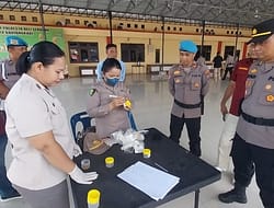 Lima Program Commander Wish Kapolda Sumut, Propam Polresta Deli Serdang Laksanakan Test Urine Personil