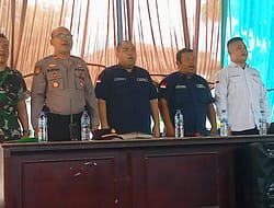 Sinergitas TNI-POLRI, Pantau Rekapitulasi Perhitungan Suara di Pantai Labu