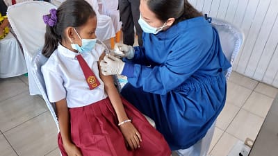 Kapolresta Deli Serdang Tinjau Gerai Vaksin Di Polsek Tanjung Morawa