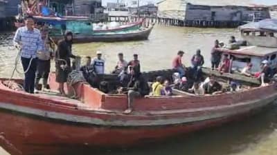 Polres Rohil Amankan 51 PMI Ilegal dari Malaysia Hendak Pulang ke Sumut
